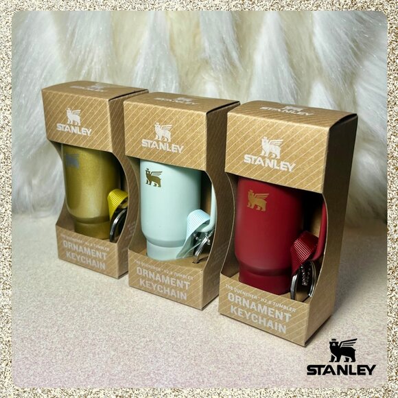 ✨ NWT/NIB Set of 3 Stanley The Quencher H2.0 Mini Tumbler Keychains/Ornaments - Picture 2 of 14